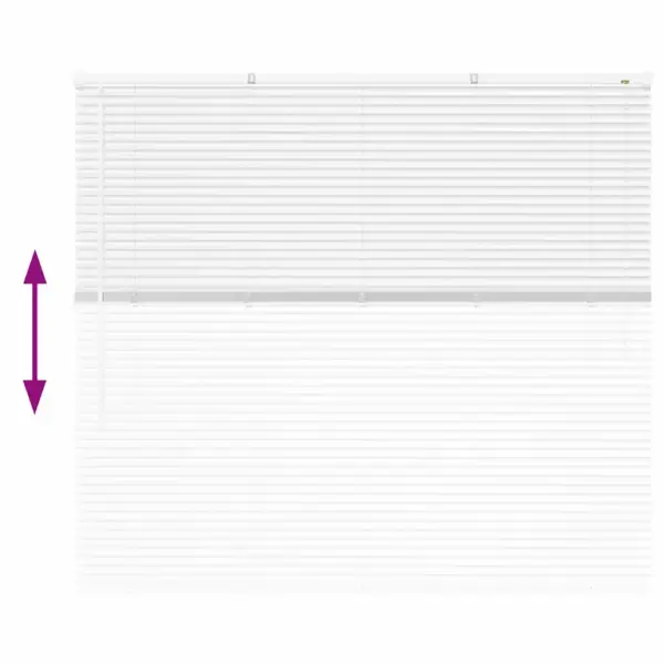 Veneetsia ruloo, valge alumiinium, 130 x 140 cm – 12