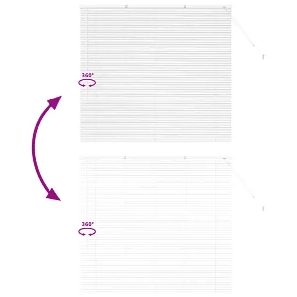 Valge alumiiniumist Veneetsia ruloo, 130 x 145 cm – 11