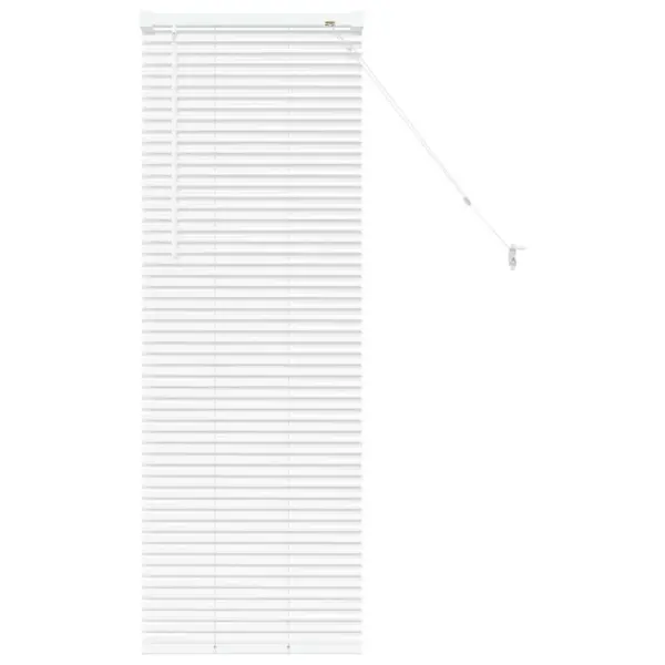 Valge alumiiniumist Veneetsia ruloo, 130 x 45 cm, siseruumidesse – 2