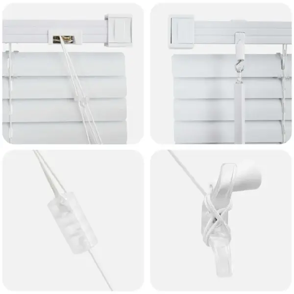 Valge alumiiniumist Veneetsia ruloo, 130 x 45 cm, siseruumidesse – 8