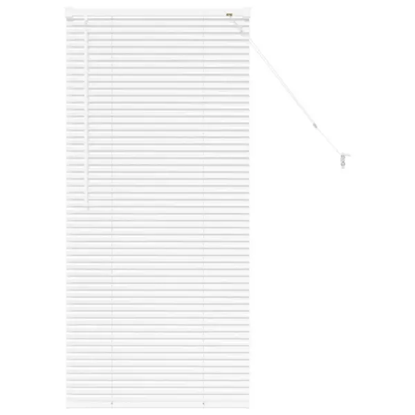 Valge alumiiniumist Veneetsia ruloo, 130 x 55 cm – 2