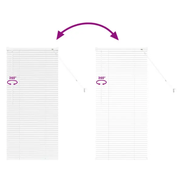 Valge alumiiniumist Veneetsia ruloo, 130 x 55 cm – 11