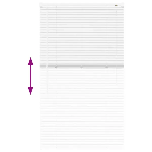 Valge alumiiniumist Veneetsia ruloo, 130 x 80 cm – 12