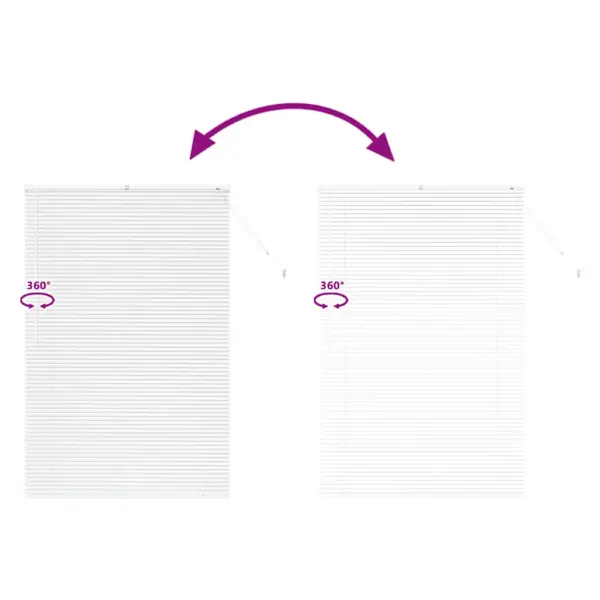 Veneetsia ruloo, valge alumiinium, 175 x 110 cm – 11