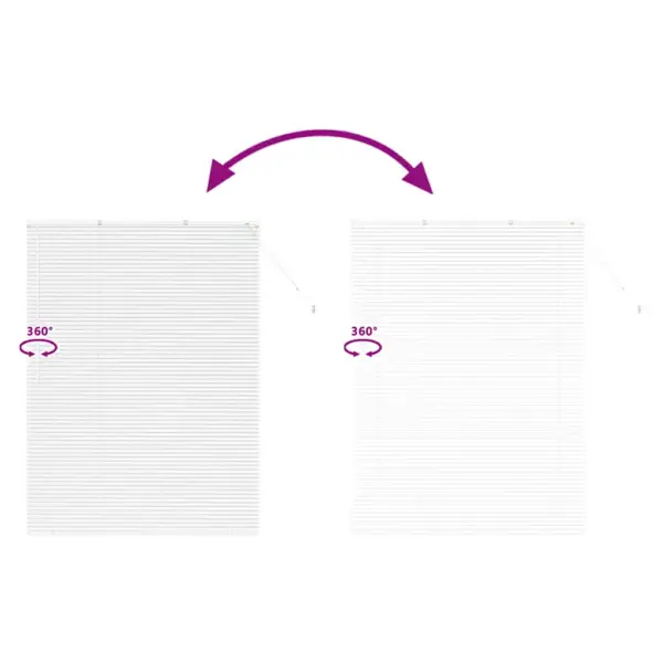 Alumiiniumist Veneetsia ruloo, valge, 175 x 135 cm – 11