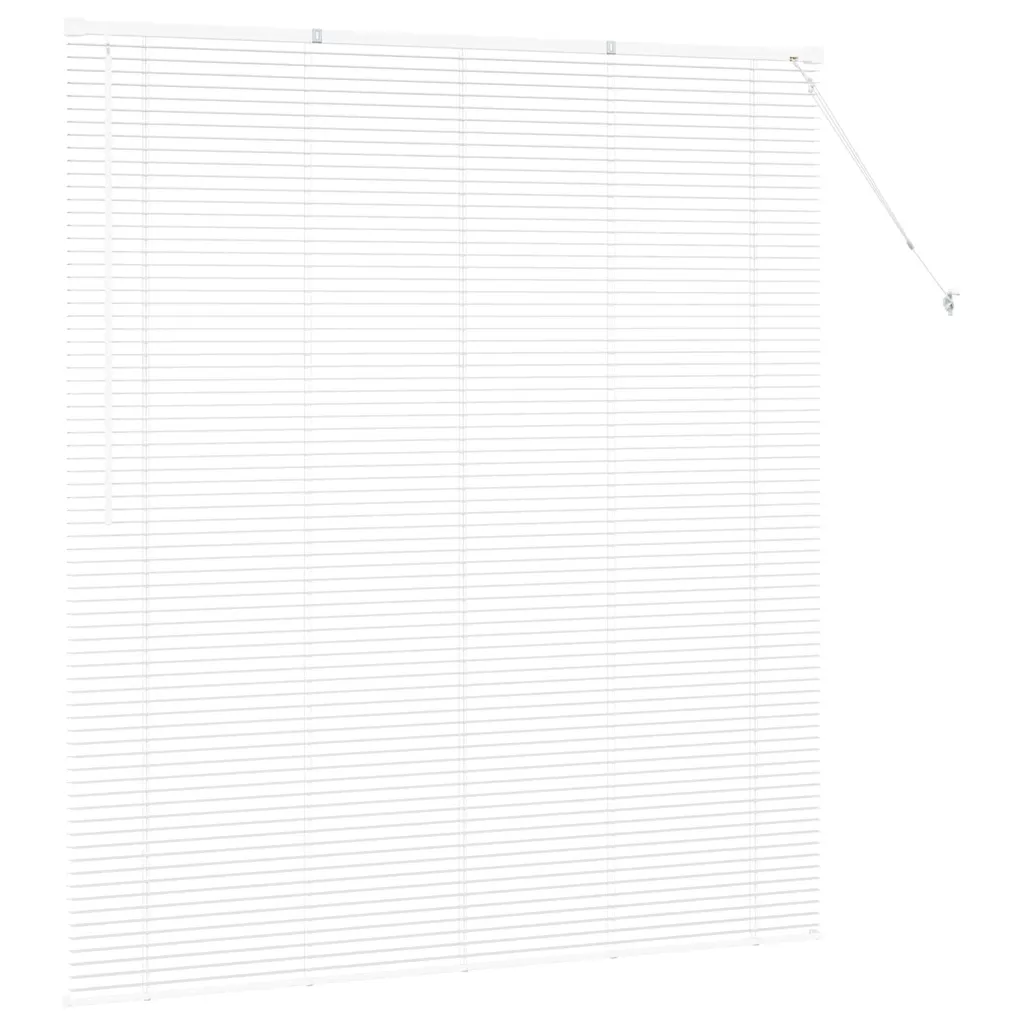 Valge alumiiniumist Veneetsia ruloo, 175 x 155 cm