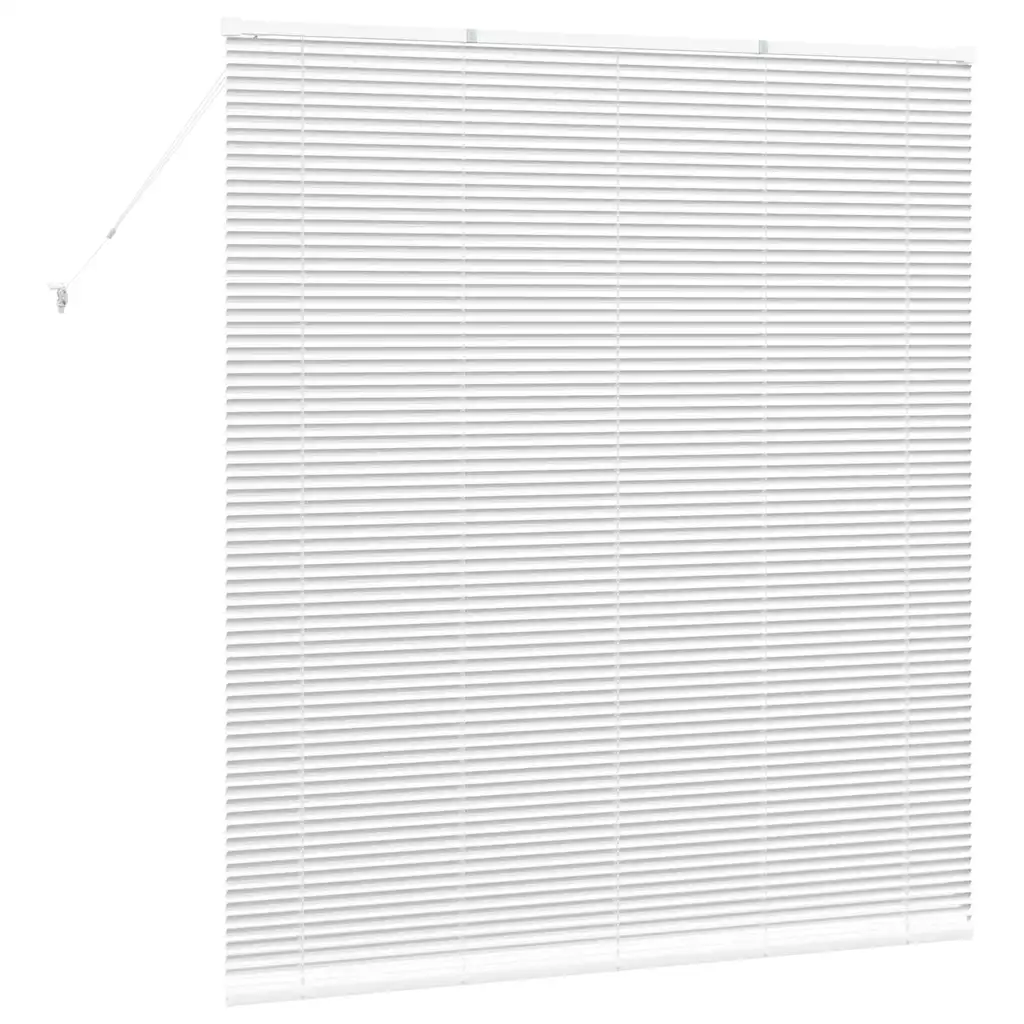 Valge alumiiniumist Veneetsia ruloo, 175 x 155 cm