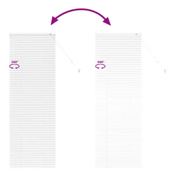 Valge alumiiniumist Veneetsia ruloo, 175 x 55 cm – 11