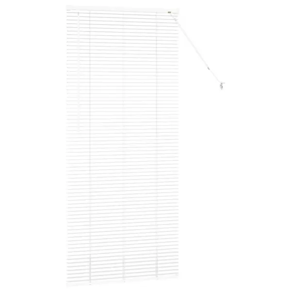 Veneetsia ruloo, valge alumiiniumist, 175 x 75 cm - 6