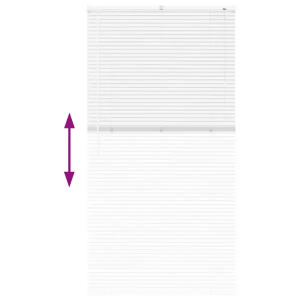 Valge alumiiniumist Veneetsia ruloo, 175 x 85 cm – 12