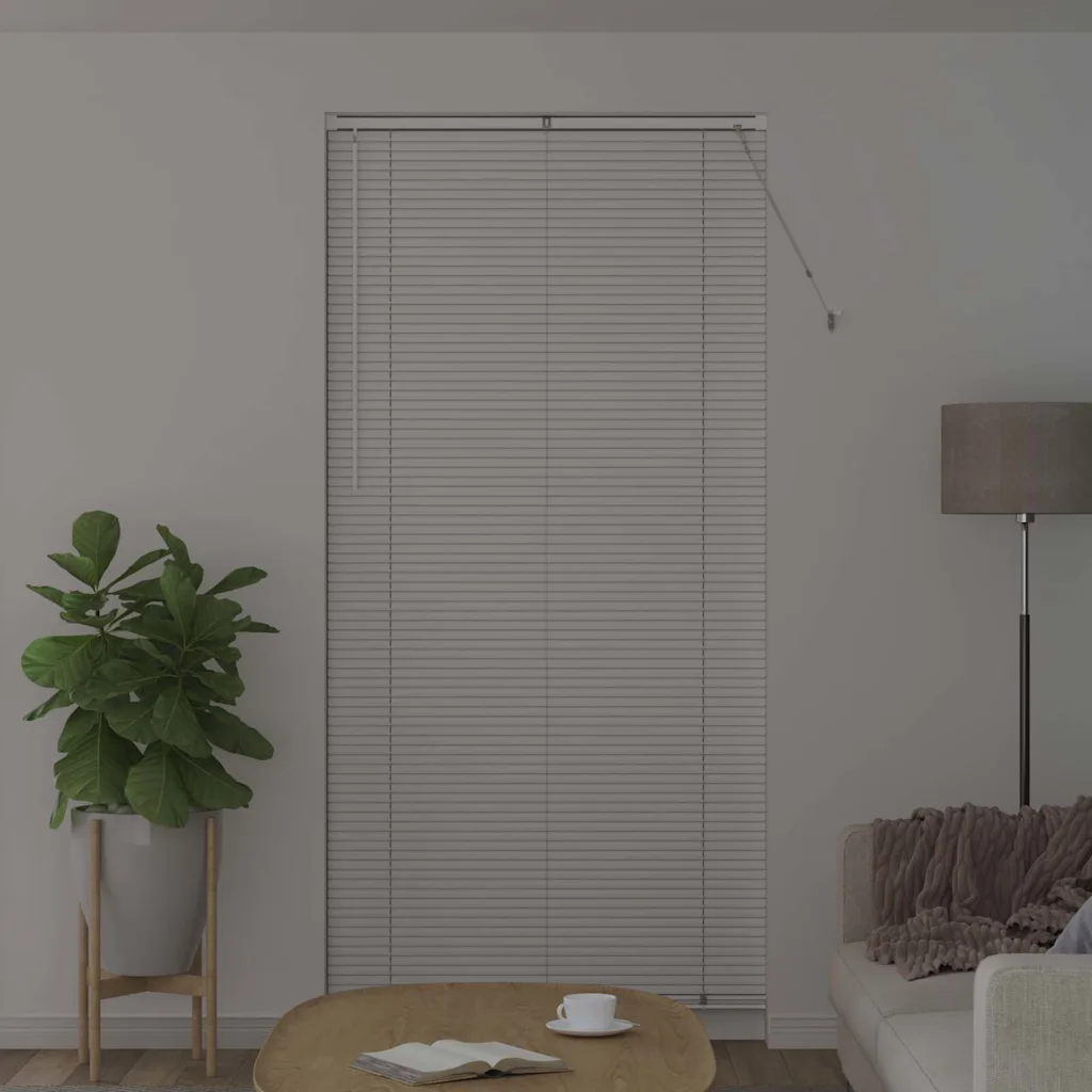 Valge alumiiniumist Veneetsia ruloo, 220 x 100 cm
