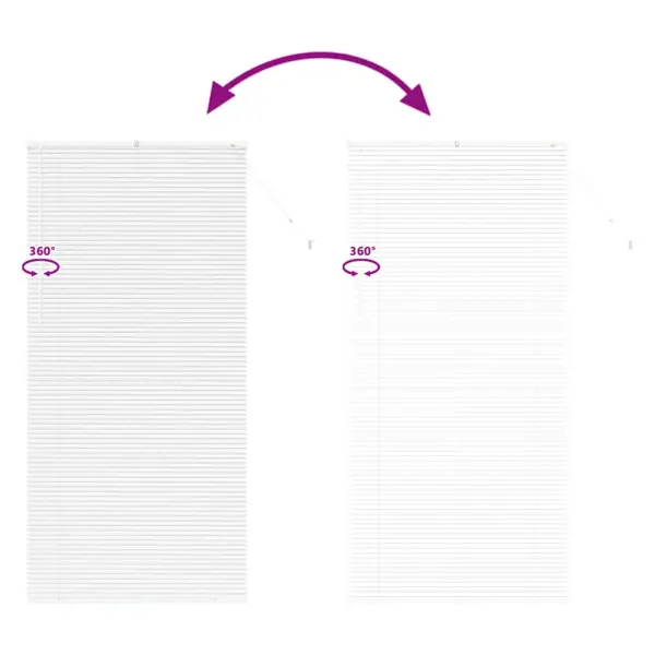 Valge alumiiniumist Veneetsia ruloo valguse ja privaatsuse reguleerimiseks, 220 x 105 cm – 11