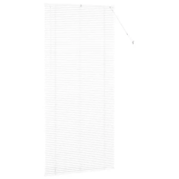 Valge alumiiniumist Veneetsia ruloo valguse ja privaatsuse reguleerimiseks, 220 x 105 cm – 6