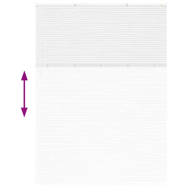 Valge alumiiniumist Veneetsia ruloo, 220 x 155 cm, siseruumidesse – 12
