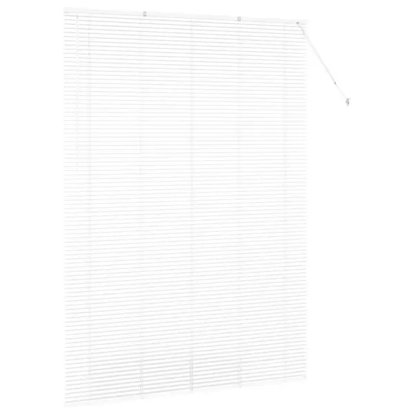 Valge alumiiniumist Veneetsia ruloo, 220 x 155 cm, siseruumidesse – 6