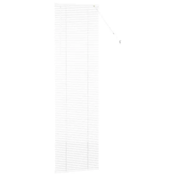 Veneetsia ruloo valguse ja privaatsuse reguleerimiseks, valge alumiinium, 220 x 55 cm – 6