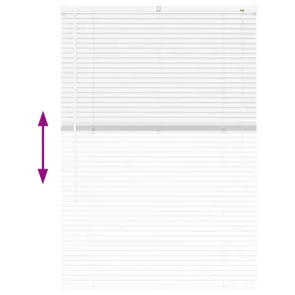 Valge alumiiniumist Veneetsia ruloo, 130 x 85 cm – 12