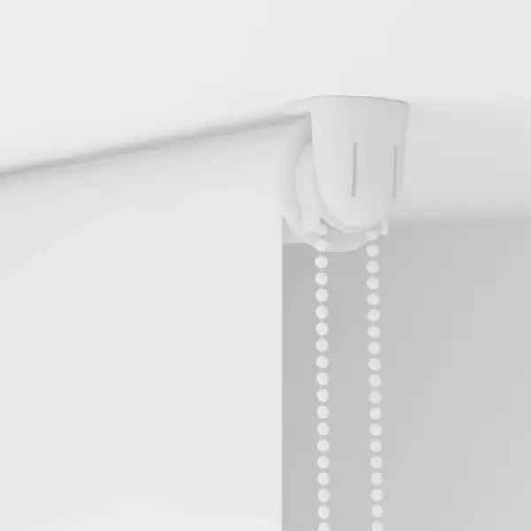 Valge duširuloo PEVA-st, 150 x 240 cm, ketiühendusega – 10