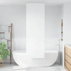 Valge duširuloo, veekindel PEVA, ketiühendusega, 70 x 240 cm