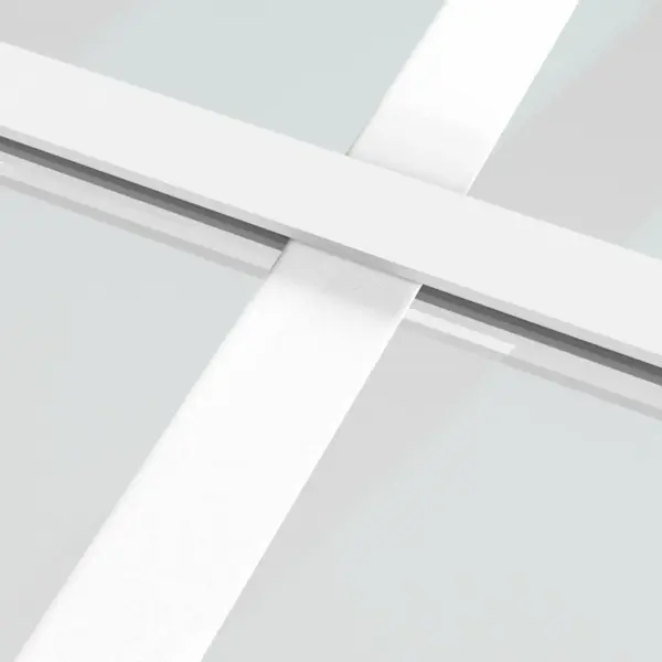 Valge ESG-klaasiga liuguks alumiiniumraamiga, 102,5 x 205 cm – 5