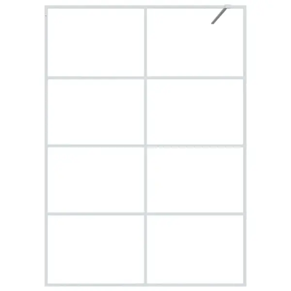 Valge raamiga dušisein läbipaistvast ESG-klaasist, 140 x 195 cm – 3