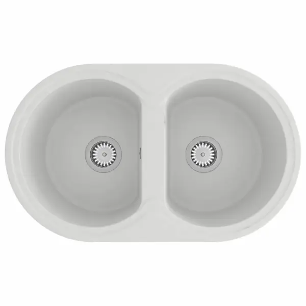 Valge graniidist köögivalamu, 78 x 47 cm - 2
