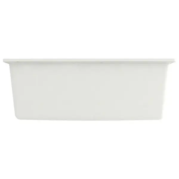 Valge graniitkomposiidist köögivalamu ülevooluavaga, 530 x 500 mm – 4