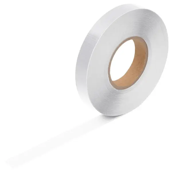 Valge iseliimuv helkurteip, PVC, 2,5 cm x 50 m – 6