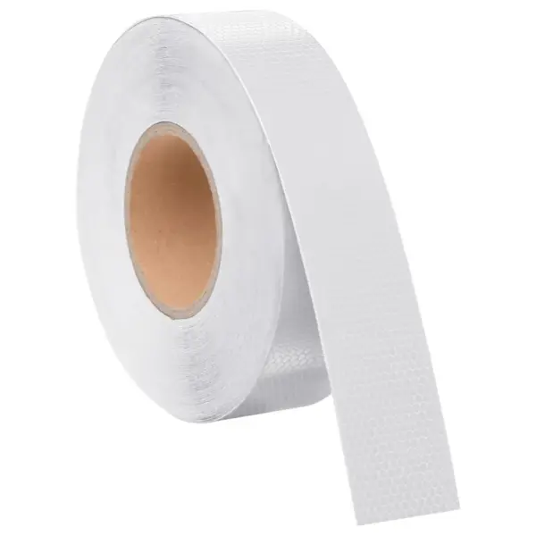Valge iseliimuv helkurteip, PVC, 5 cm x 50 m – 5