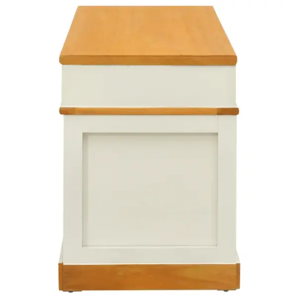 Hoiupink jalatsisahtlitega, valge paulowniapuit, 100 x 35 x 45 cm – 4