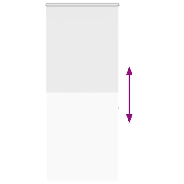 Valge kassetiga duširuloo PEVA-st, alumiiniumsiiniga, 90 x 240 cm – 5