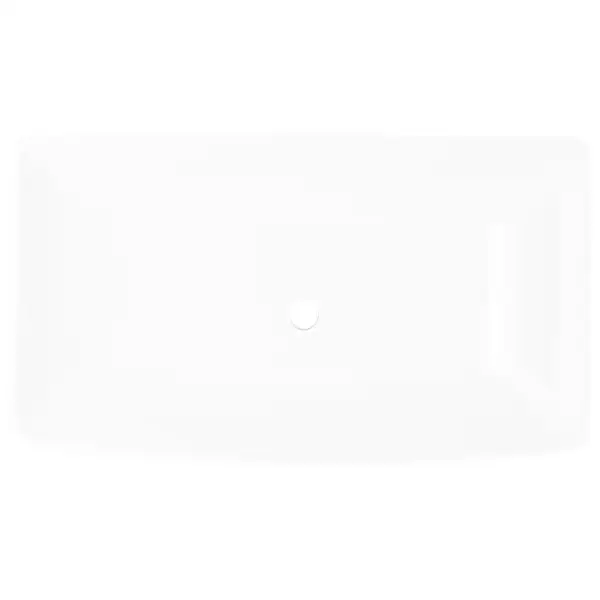 Ristkülikukujuline keraamiline kraanikauss kapi peale, valge, 71 x 38 cm – 3