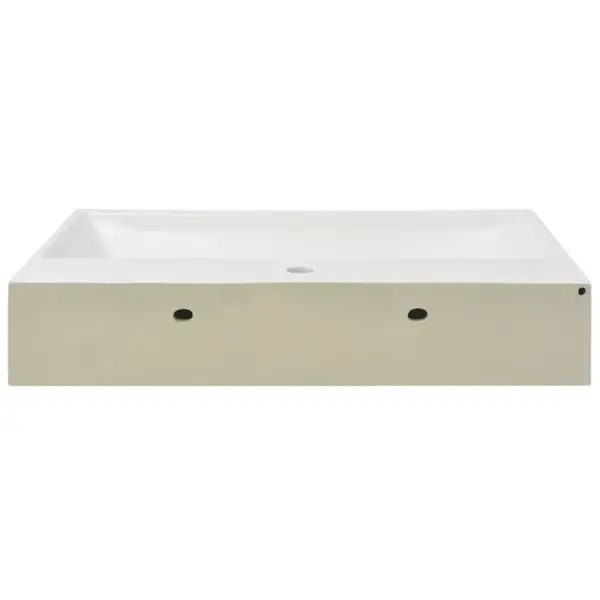 Keraamiline valamu kraaniavaga, ülevooluga, valge, 76 x 42,5 x 14,5 cm – 4