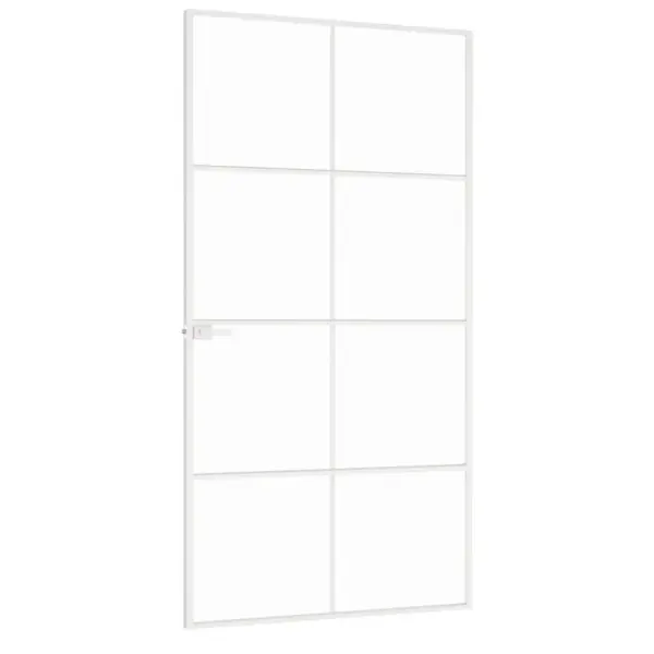 Valge karastatud klaasiga siseuks õhukese alumiiniumraamiga, 102,5 x 201,5 cm – 4