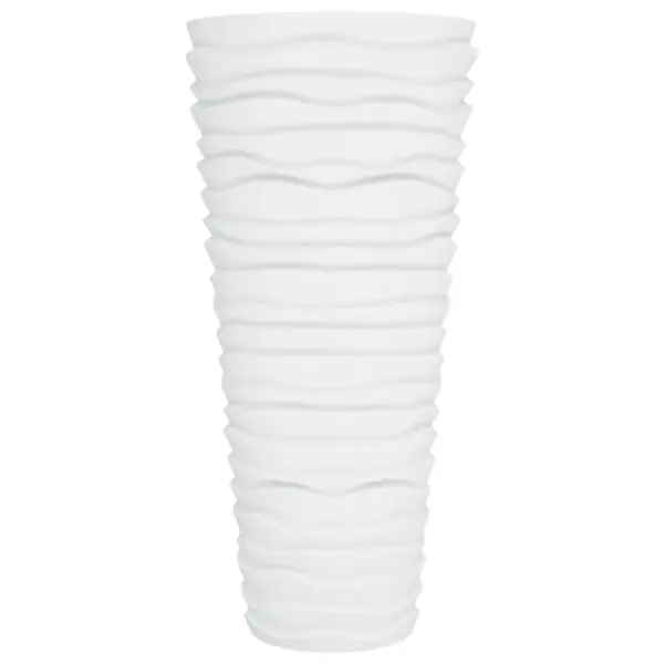 Valge kõrge taimekast eemaldatava sisekastiga, PP, 39 x 75 cm, 18/45 l – 4