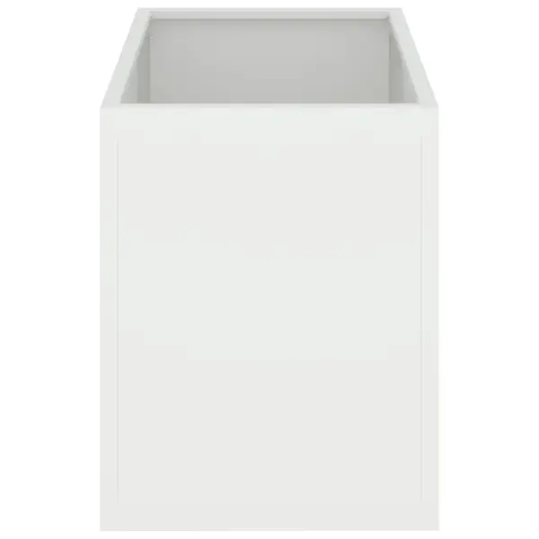 Valge aiapott külmvaltsitud terasest, 50 x 32 x 40 cm – 6