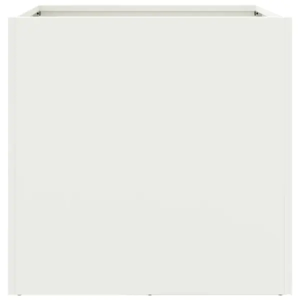 Valge külmvaltsitud terasest taimekast, 49 x 47 x 46 cm – 6