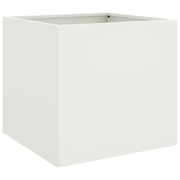 Valge külmvaltsitud terasest taimekast, 49 x 47 x 46 cm – 7