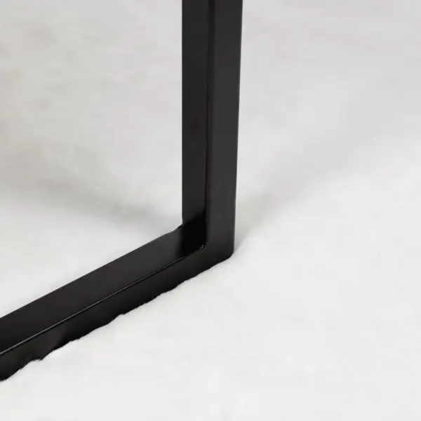 Libisemiskindel kunstküüliku karva vaip Olite, valge polüester, 240 x 240 cm – 6