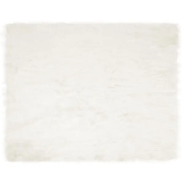 Valge kõrge karvaga kunstlambanaha vaip Tafalla, polüester, 200 x 280 cm – 2