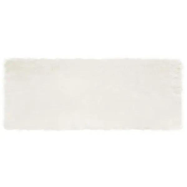 Kunstlambanaha välimusega kõrge karvaga vaip Tafalla, valge, 80 x 200 cm – 2