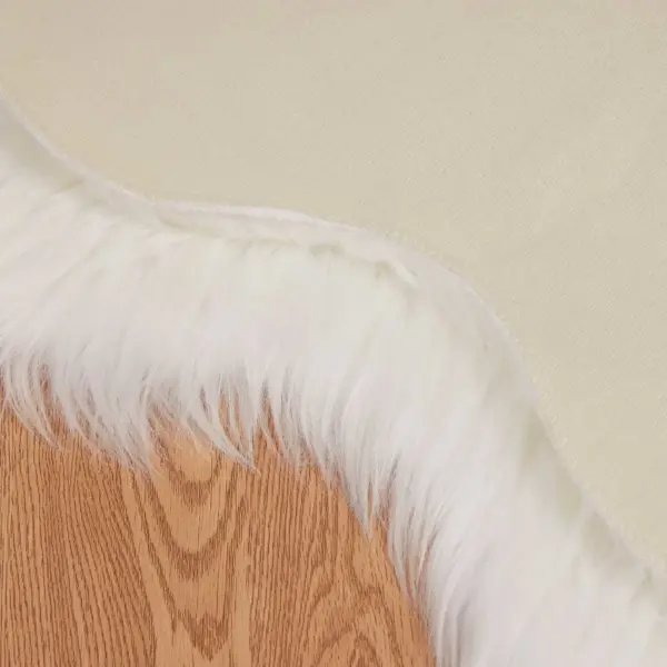Valge kunstlambanahkvaip Tafalla, polüester, 60 x 90 cm – 6