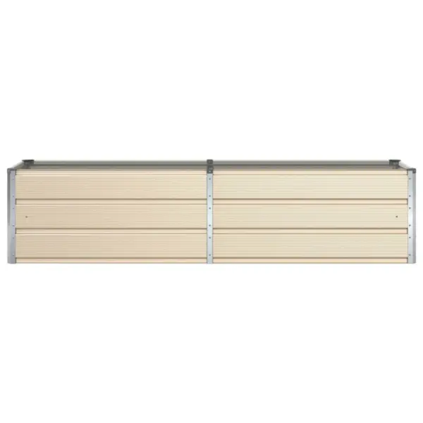 Valge kuumtsingitud terasest taimekast, 480 x 50 x 45 cm – 4