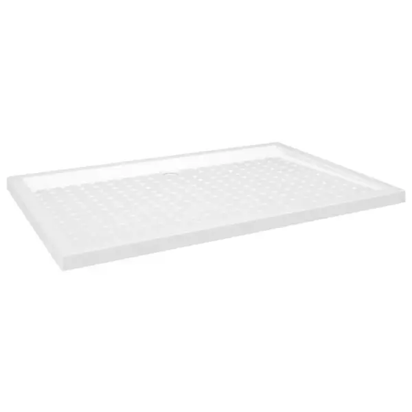 Libisemiskindel valge dušialus täppmustriga, ABS-plast, 80 x 120 x 4 cm – 2