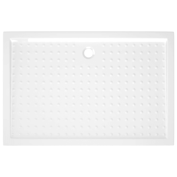Libisemiskindel valge dušialus täppmustriga, ABS-plast, 80 x 120 x 4 cm – 5