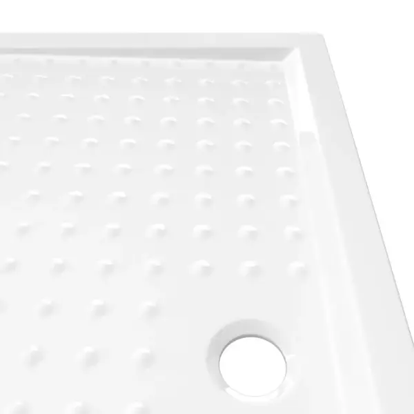 Libisemiskindel valge dušialus täppmustriga, ABS-plast, 80 x 120 x 4 cm – 6