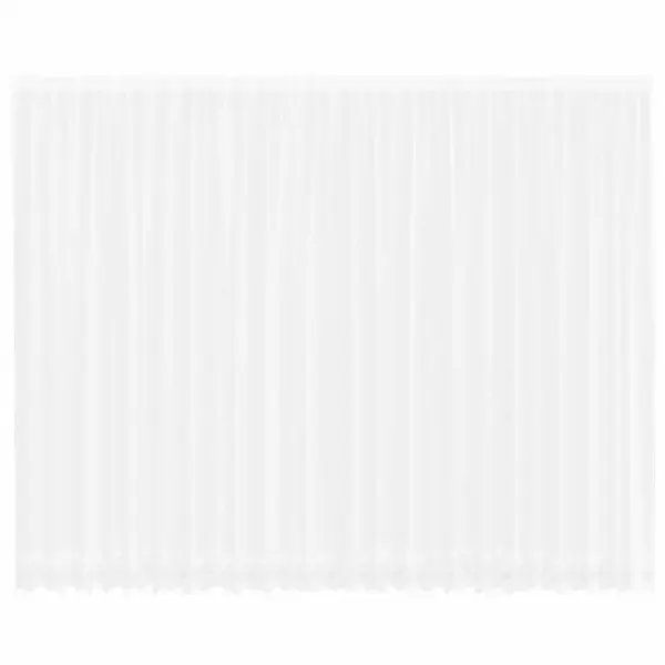 Valge lillemustriga pitskardin, polüester, 300 x 600 cm – 2