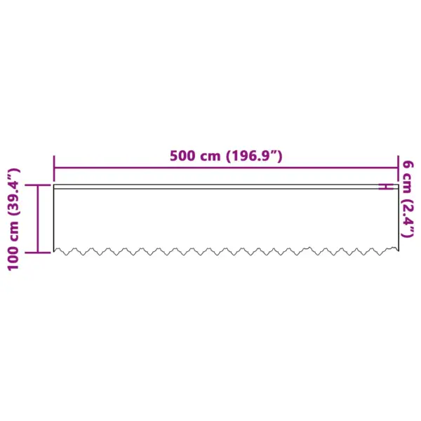 Valge lillemustriga pitskardin, 100 x 500 cm, polüester – 8