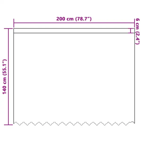 Valge lillemustriga pitskardin, polüester, 140 x 200 cm – 8