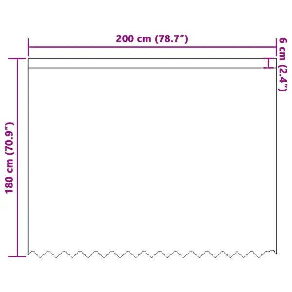 Valge lillemustriga pitskardin, polüester, 180 x 200 cm – 8